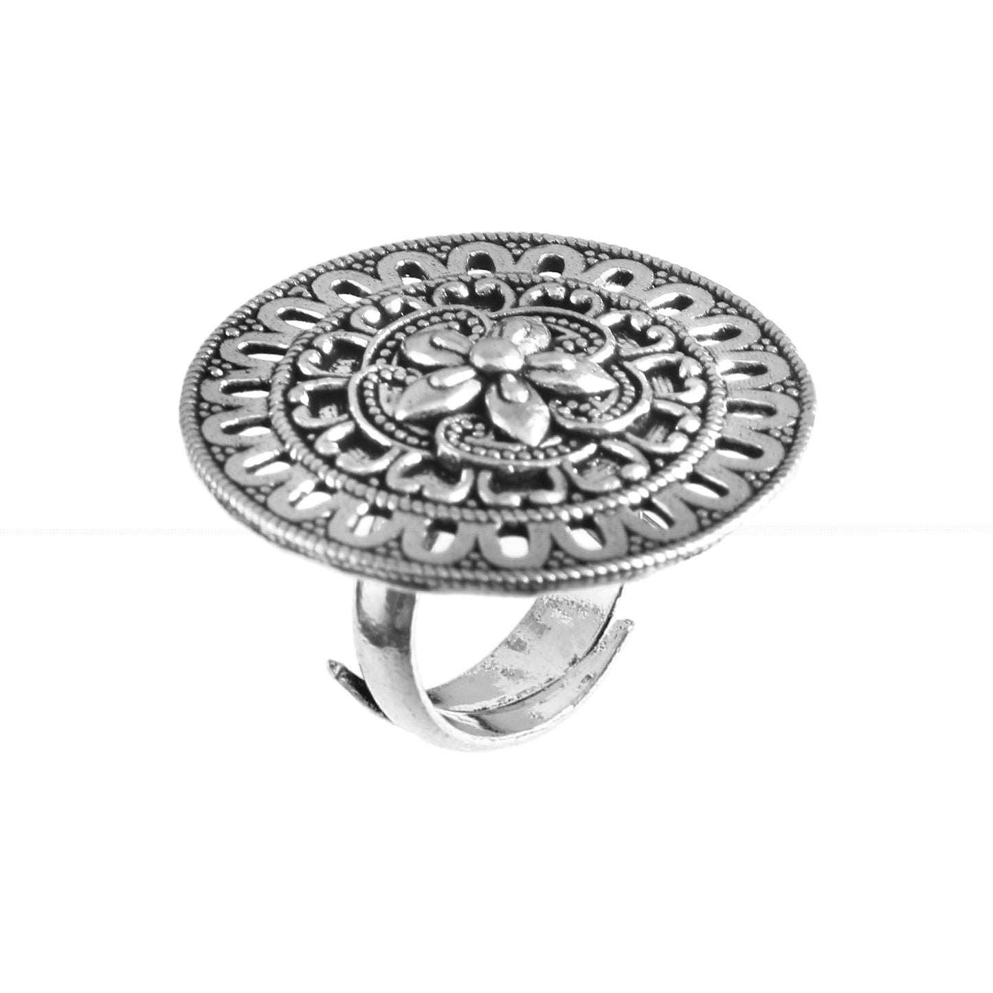 Floral Lattice Oxidised Ring