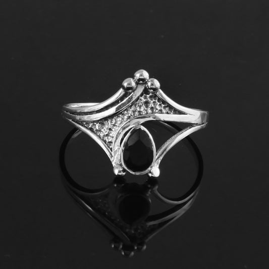 Art Deco Black Onyx Ring