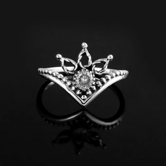 Crown Crystal Ring