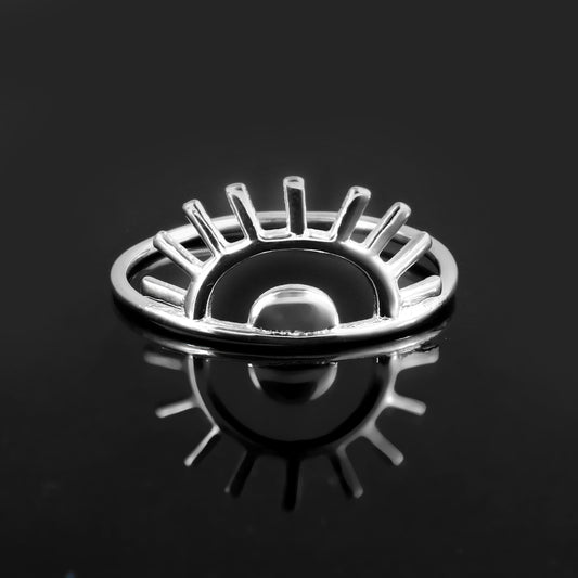 Minimalist Sunrise Silver Ring