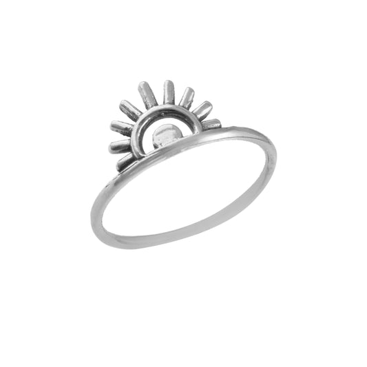 Minimalist Petal Open Ring