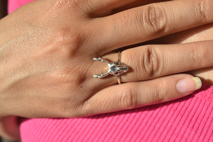 Sterling Silver Deer Skull Antler Ring