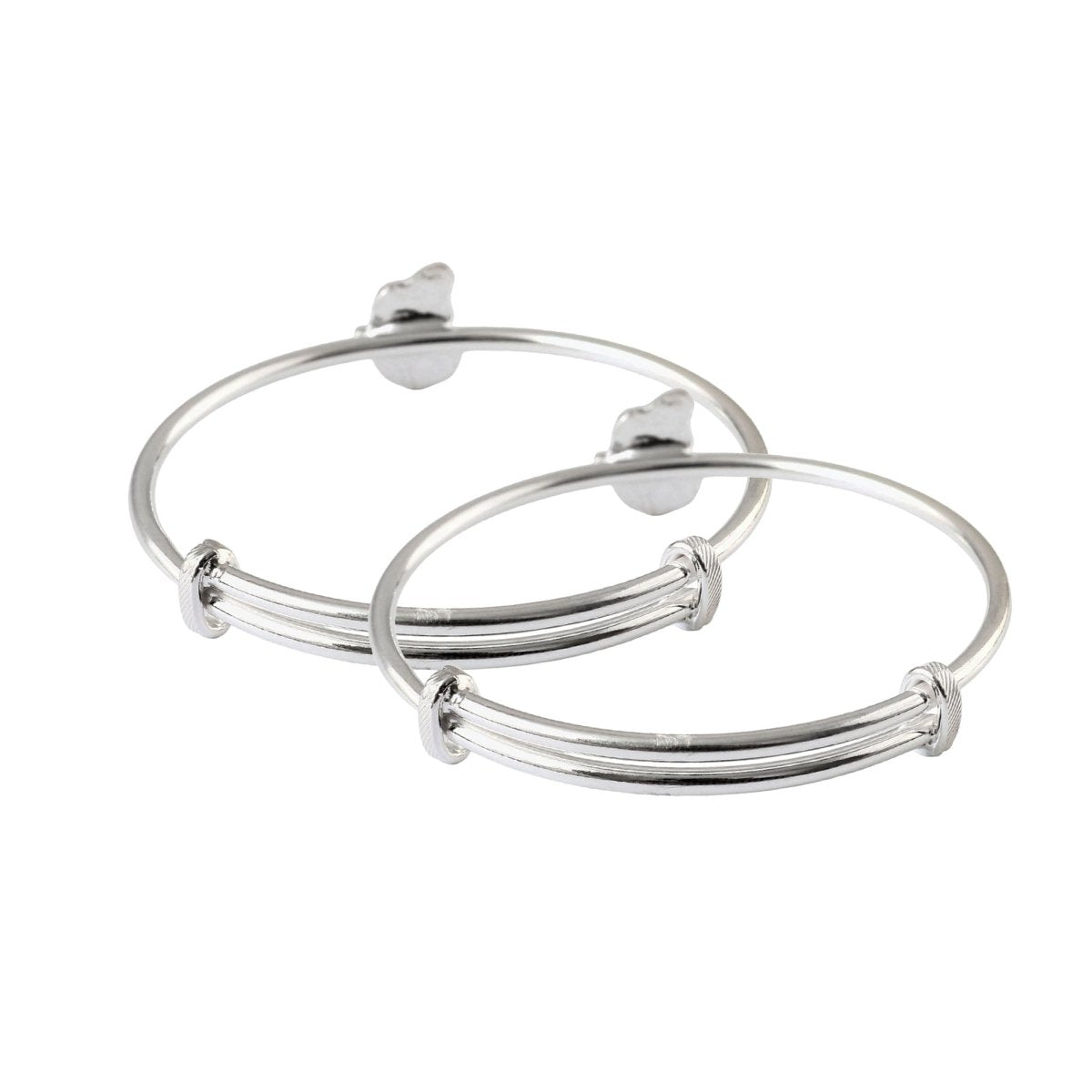 Adjustable 925 Silver Cloud Charm Bracelet with Blue Enamel – Minimal Everyday Bangle - Zirak Silver