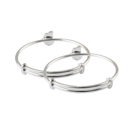 Adjustable 925 Silver Cloud Charm Bracelet with Blue Enamel – Minimal Everyday Bangle - Zirak Silver