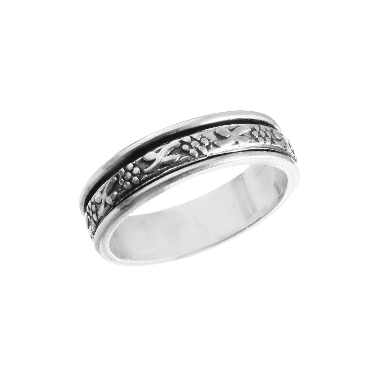 Antique Floral Band - Zirak Silver