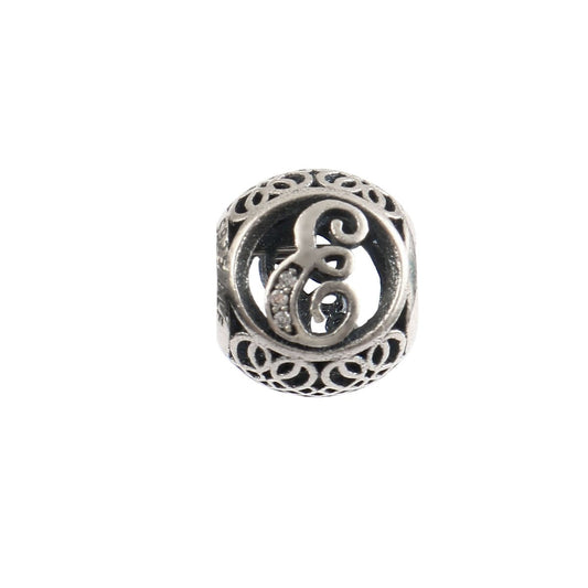 Antique Silver Filigree Lucky Charm Bead for Bracelet - Zirak Silver
