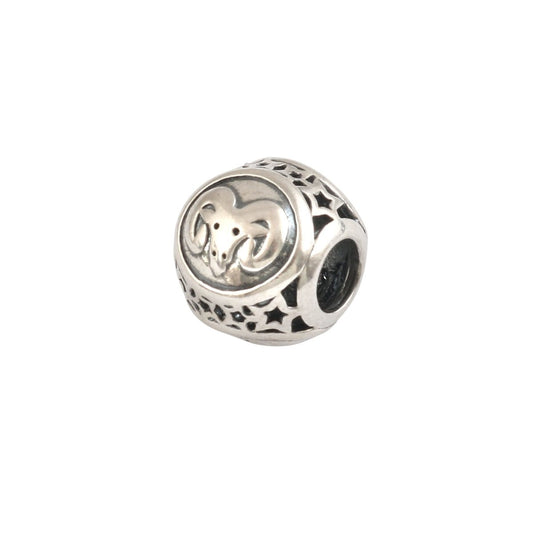 Aries Zodiac Charm Bead in 925 Sterling Silver - Zirak Silver