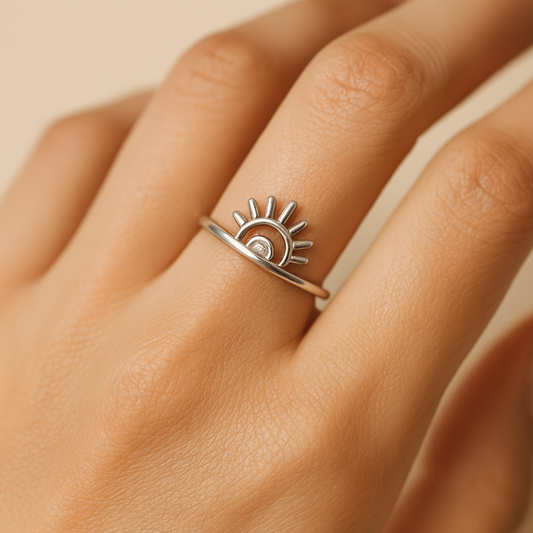 Minimalist Petal Open Ring