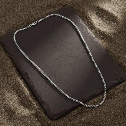 Baadal Chain – Oxidised Rope Silver Chain - Zirak Silver