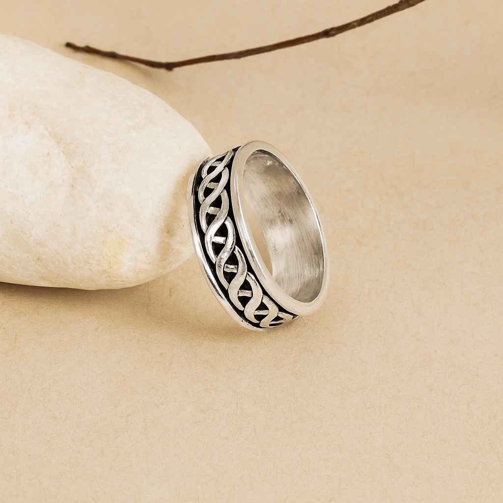 Bold Celtic Band Ring - Zirak Silver