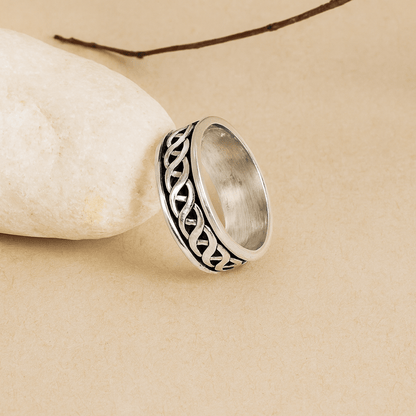 Bold Celtic Band Ring - Zirak Silver