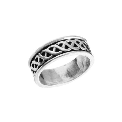 Bold Celtic Band Ring - Zirak Silver