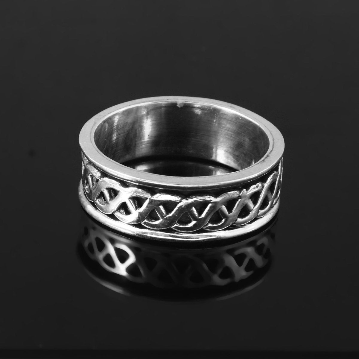 Bold Celtic Band Ring - Zirak Silver