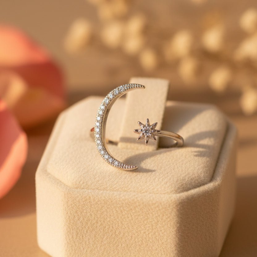 Chand Tara Ring - Zirak Silver