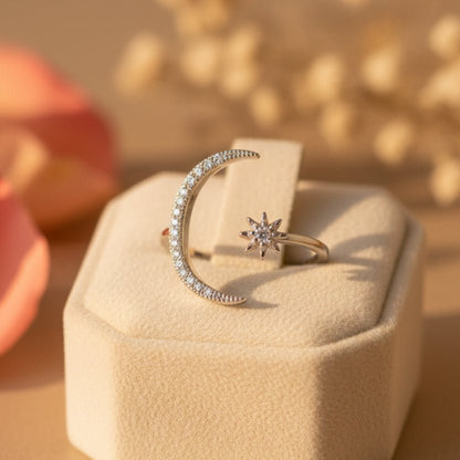 Chand Tara Ring - Zirak Silver