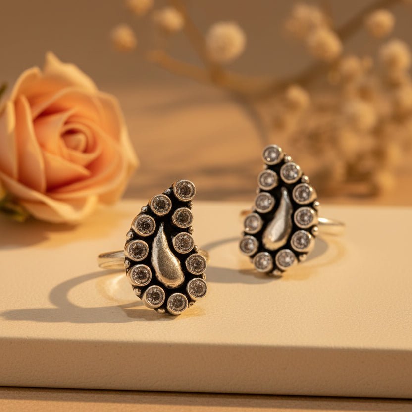 Chandni Morni Bichiya Pair - Zirak Silver