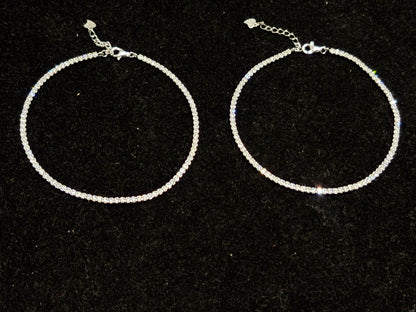 Chandni Sparkle Anklet - Zirak Silver