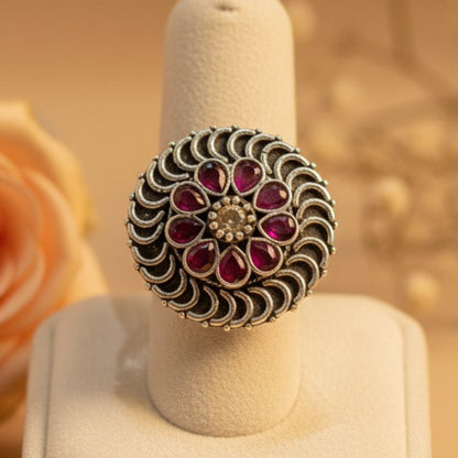 Chandrika Ring - Zirak Silver
