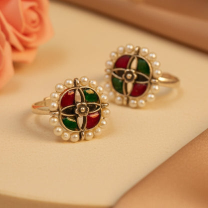 Chandrika Toe Rings - Zirak Silver