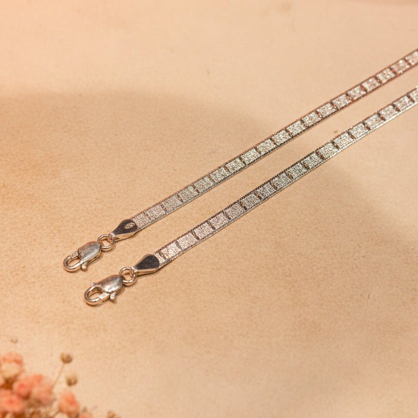 Chaukor Anklet - Zirak Silver