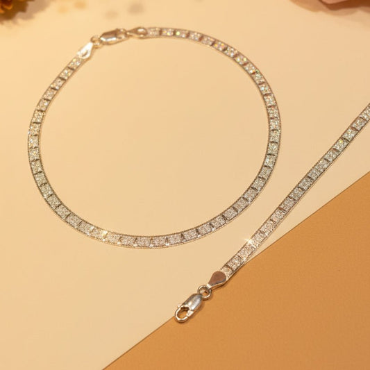 Chaukor Anklet - Zirak Silver