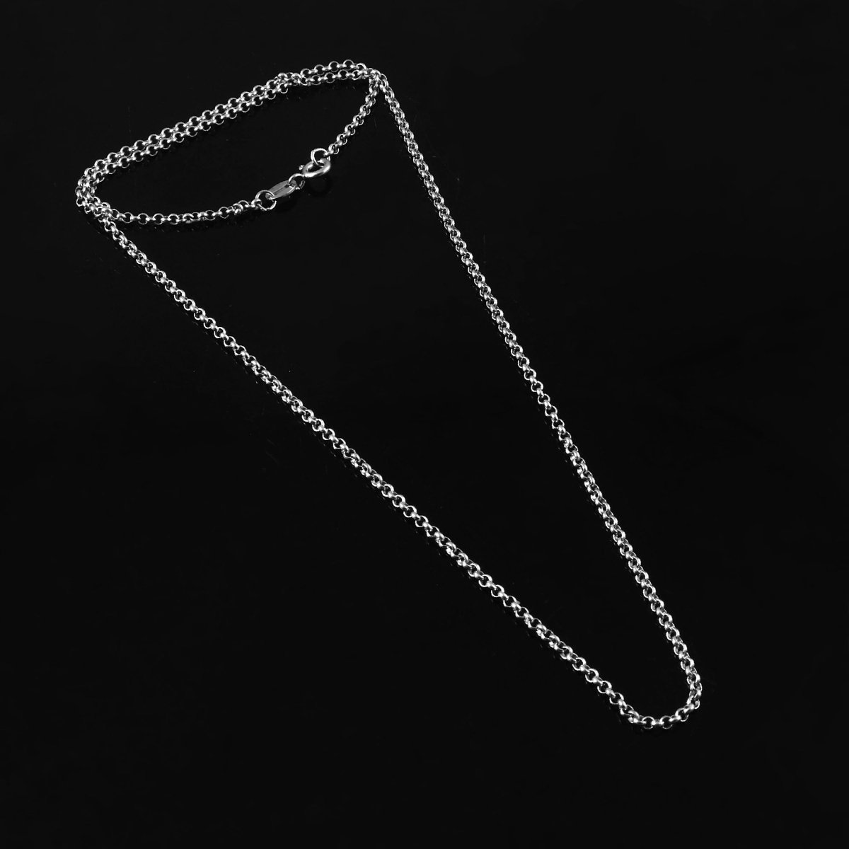 Classic Rolo Link Silver Chain – 925 Sterling Round Link Necklace - Zirak Silver