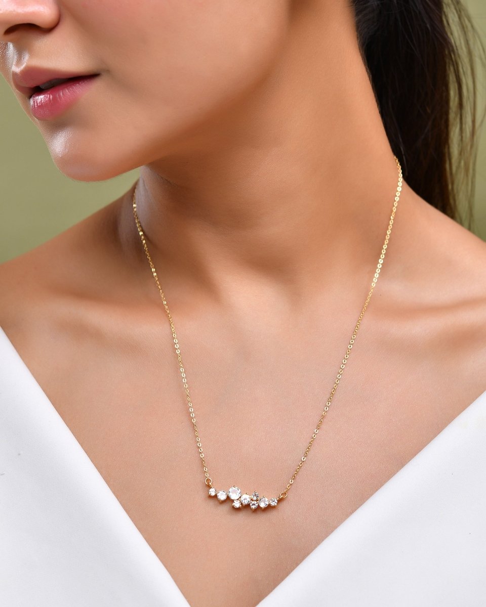 Crystal Constellation Pendant - Zirak Silver