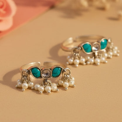Deepika Toe Rings - Zirak Silver