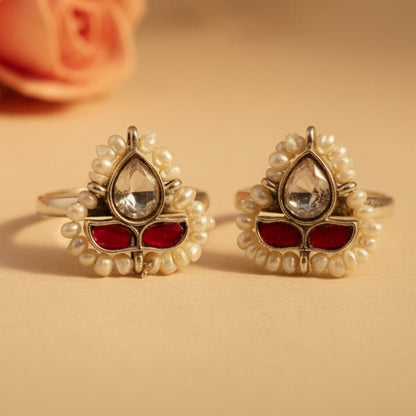 Deepika Toe Rings - Zirak Silver