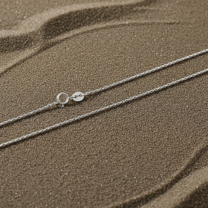 Delicate Twisted Rope Silver Chain – 925 Sterling Fine Cable Necklace - Zirak Silver