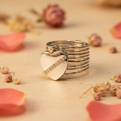 Dil Magic Ring with Bracelet - Zirak Silver