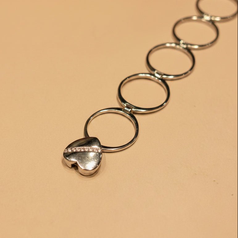 Dil Magic Ring with Bracelet - Zirak Silver