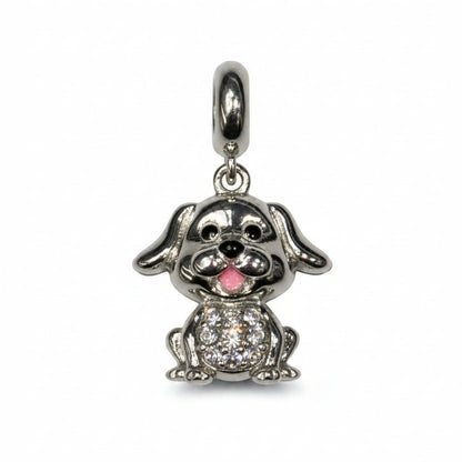 Dosti Silver Puppy Charm - Zirak Silver