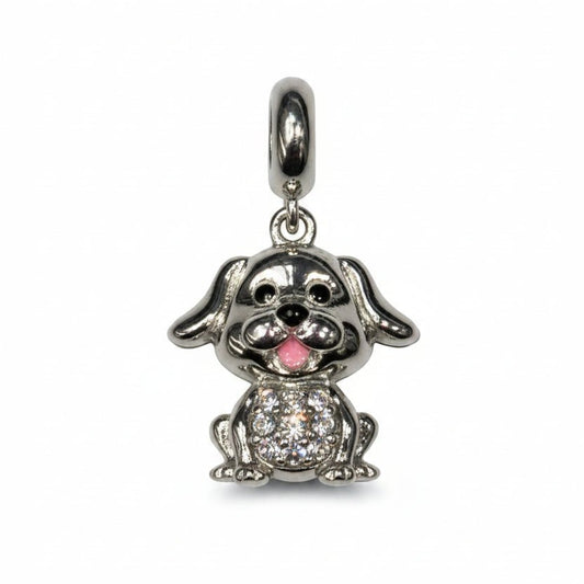 Dosti Silver Puppy Charm - Zirak Silver