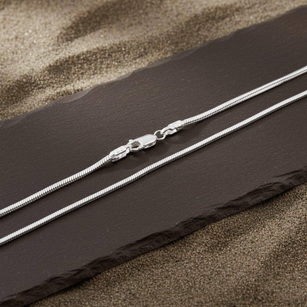 Ehsaan Chain – Glossy Finish Box Silver Chain - Zirak Silver