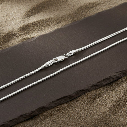 Ehsaan Chain – Glossy Finish Box Silver Chain - Zirak Silver