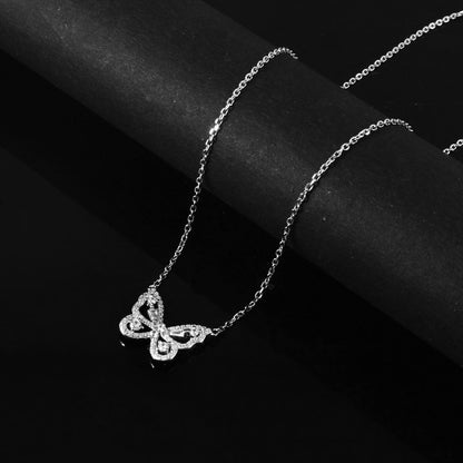 Elegant Butterfly Wings Pendant - Zirak Silver
