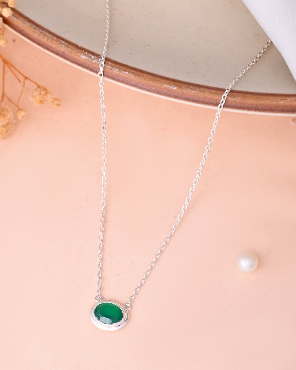 Emerald Halo Charm - Zirak Silver