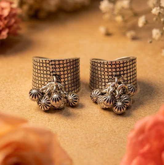 Ghungroo Shringar Toe Ring - Zirak Silver