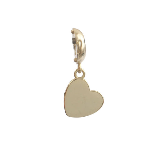 Gold Heart “Son” Charm – Sterling Silver Family Love Dangle Charm - Zirak Silver