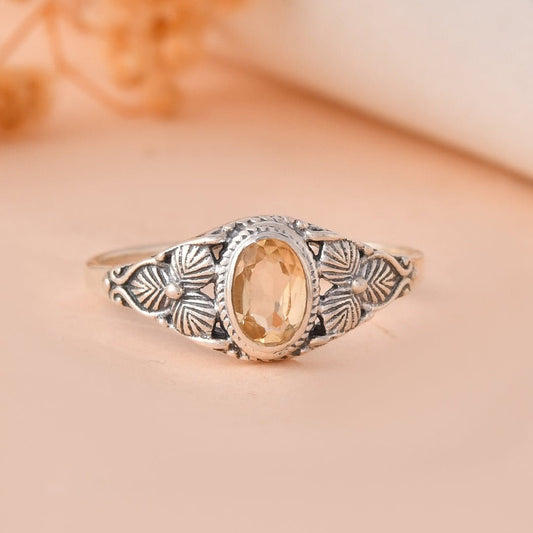 Golden Bloom Ring - Zirak Silver