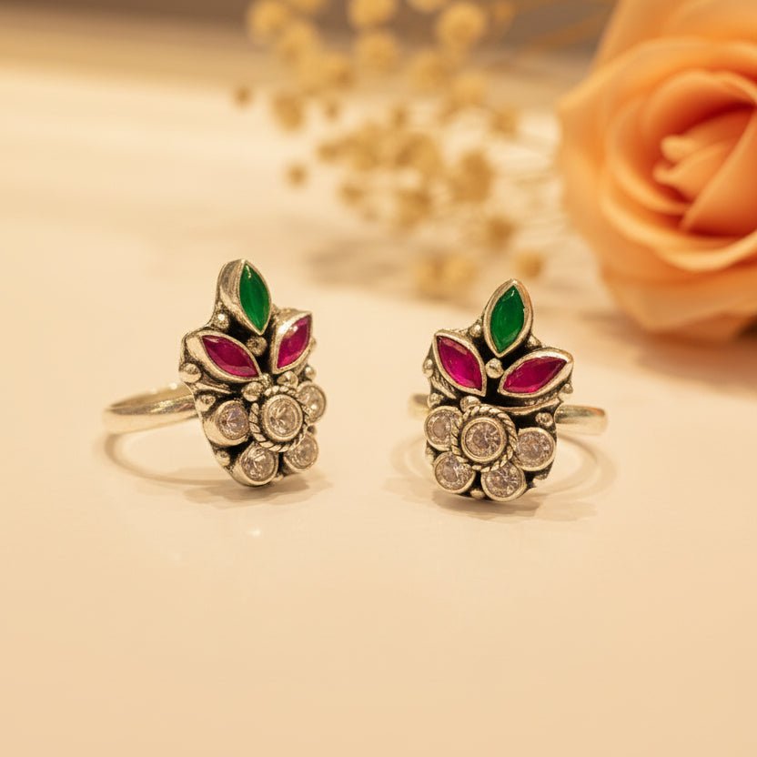 Gulnaar Phool Bichiya Pair - Zirak Silver