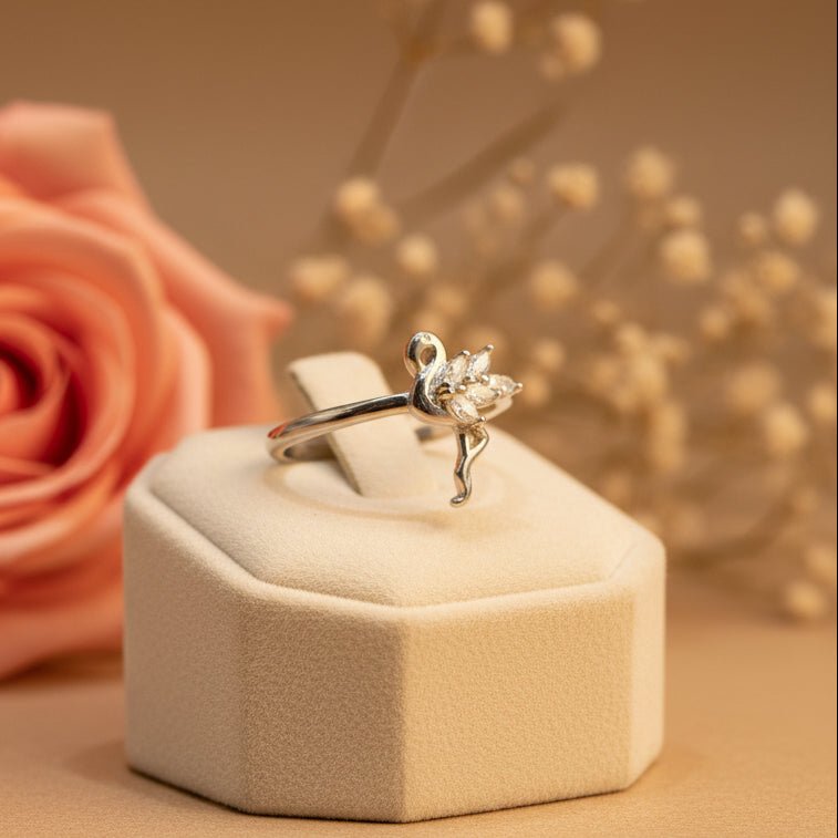 Hansika Swan Ring - Zirak Silver