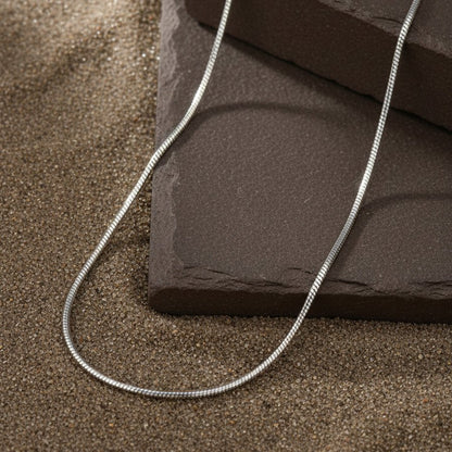 Inaaya Chain – Sleek 925 Silver Box Chain Necklace - Zirak Silver