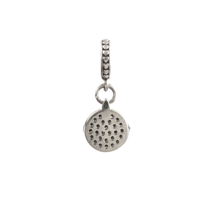 Interlinked Chain Circle Dangle Charm in 925 Sterling Silver - Zirak Silver