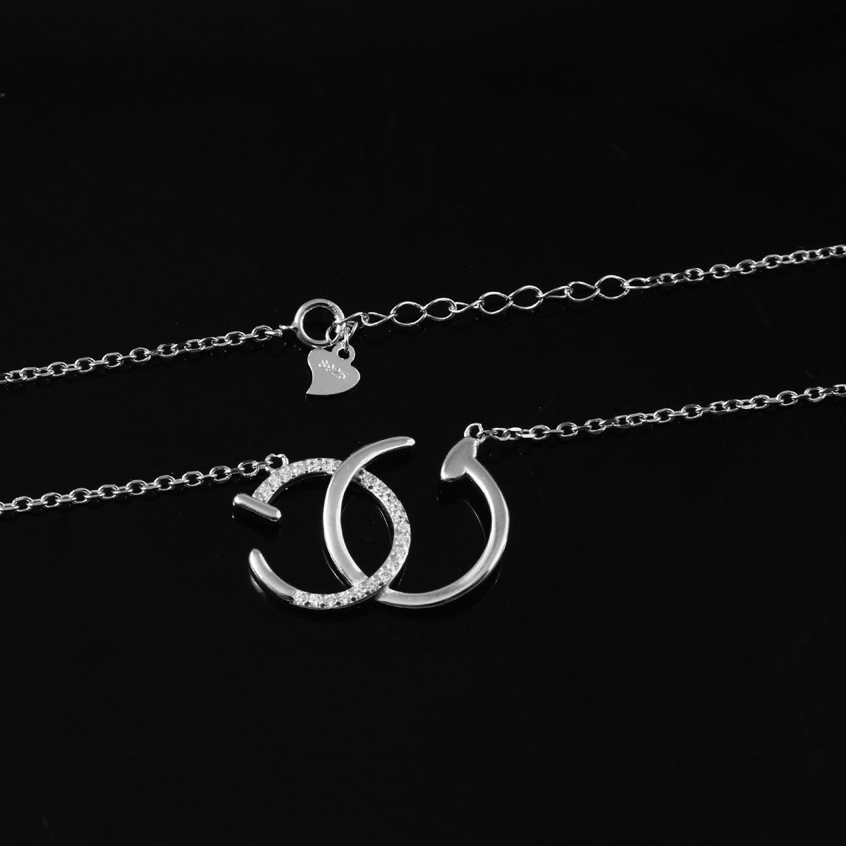 Interlocked Grace Pendant - Zirak Silver
