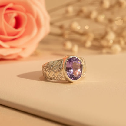 Jamunia Woven Silver Ring - Zirak Silver
