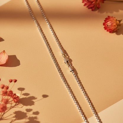 Kadi Silver Rolo Chain - Zirak Silver