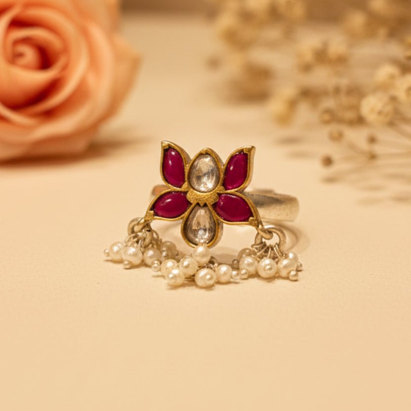 Kamalini Ring - Zirak Silver