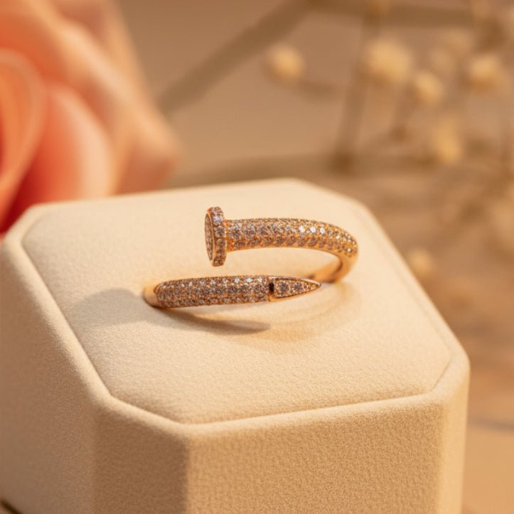 Keel Rose Gold Ring - Zirak Silver
